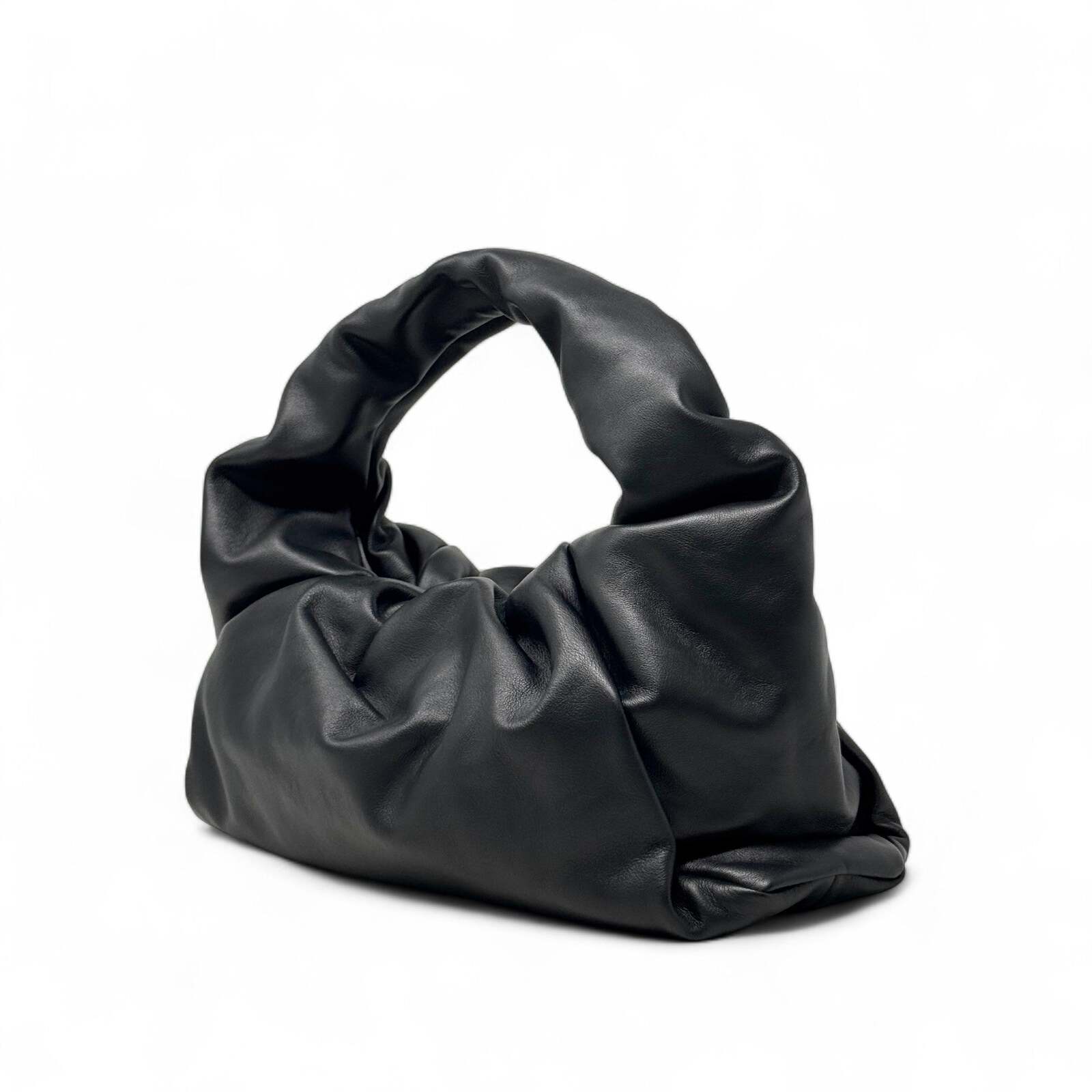 Bottega Veneta Black Shoulder Pouch | Jadore Couture