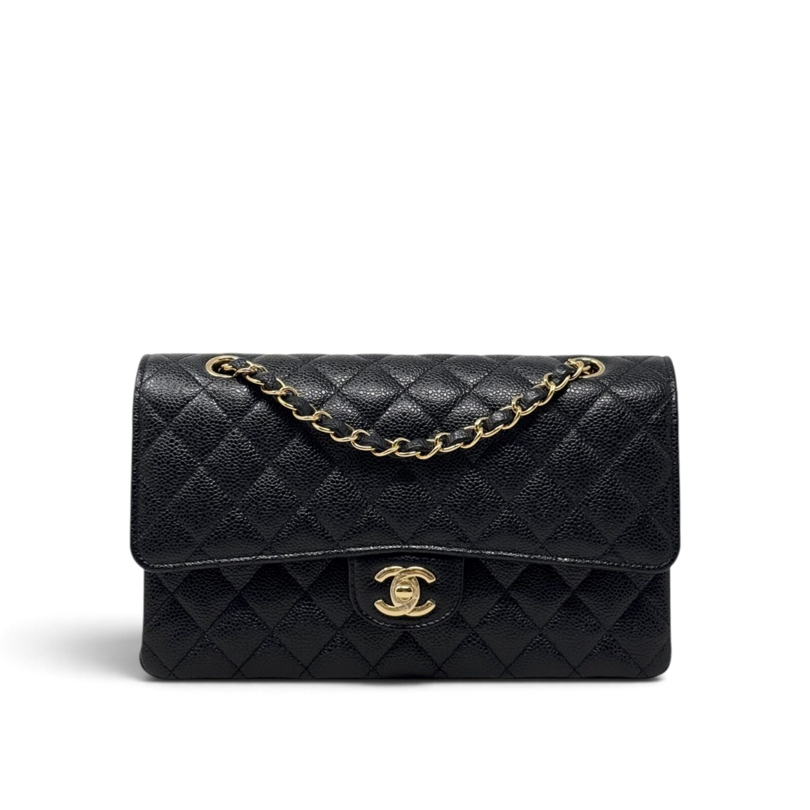 Chanel Black Caviar Medium Classic Flap